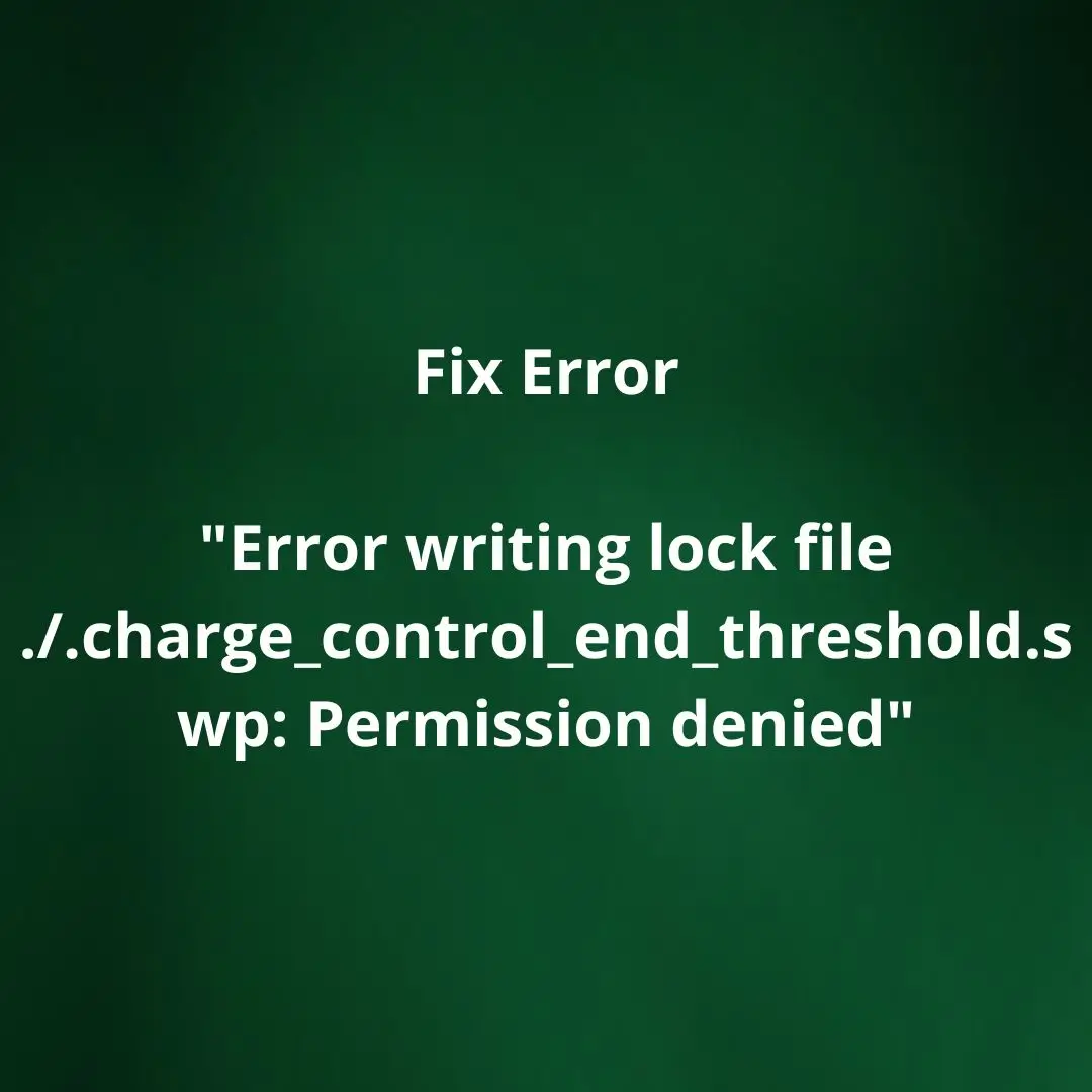 Fix Lockfile Error